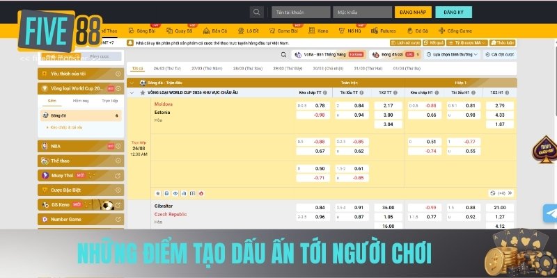 Những điểm tạo dấu ấn tới người chơi